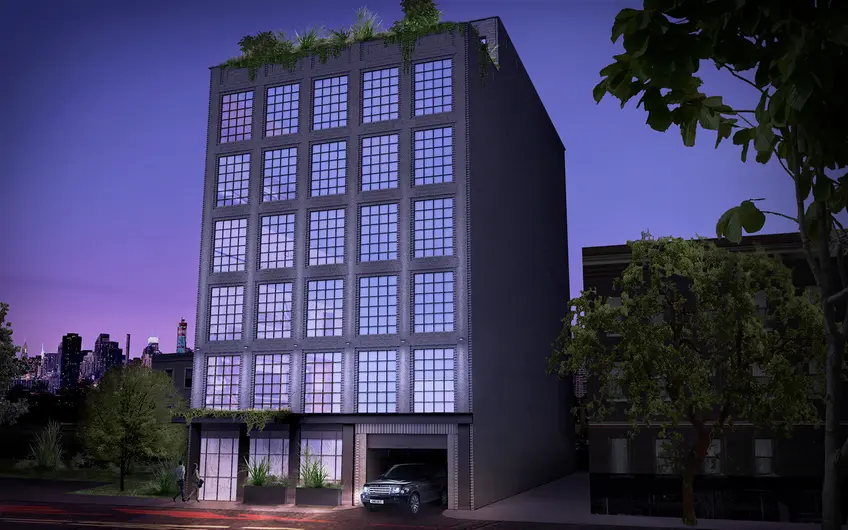 Exterior Rendering of the 7-Story Building at 26-12 4th Street