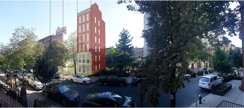 Proposed visualization of 110 West 123rd Street via Shahrish Engineering