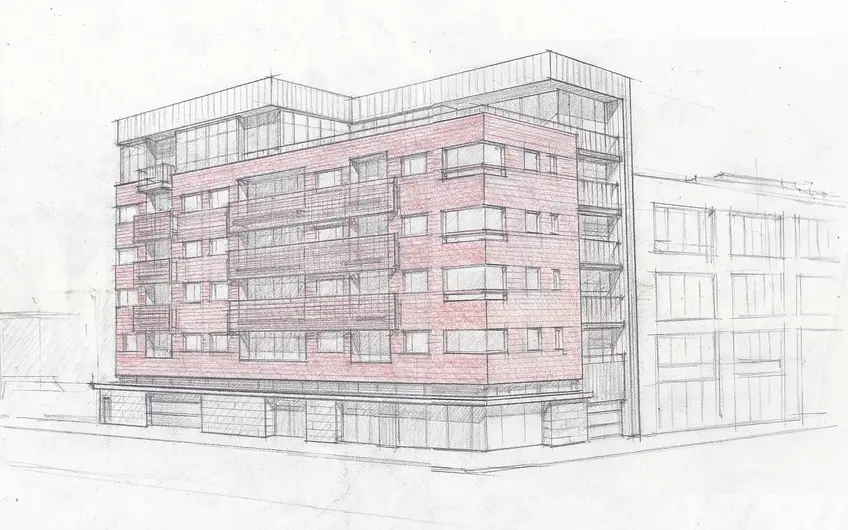 322 Gates Avenue will bring 28 no-fee residences to Bed-Stuy (Image via Z Architecture)