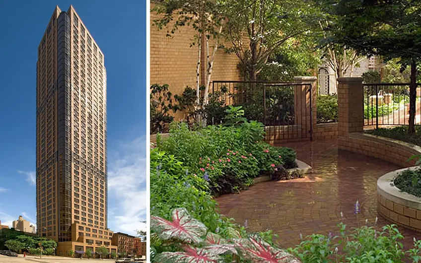 The Strathmore at 400 East 84th Street features a gorgeous outdoor garden.