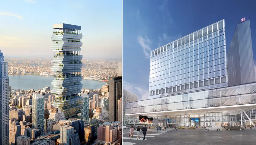 Hotel Pennsylvania redevelopment tower and a redesign of 2 Penn Plaza (Vornado Realty Trust)