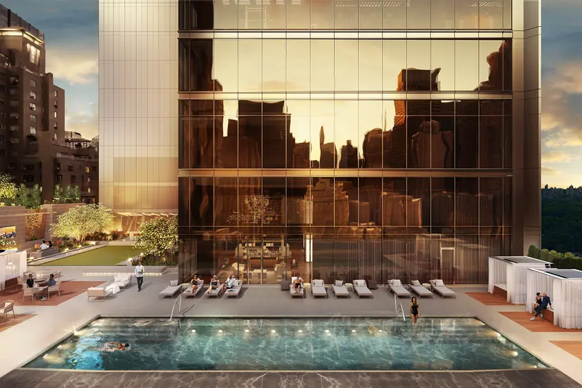 All rendering of Central Park Tower via Extell