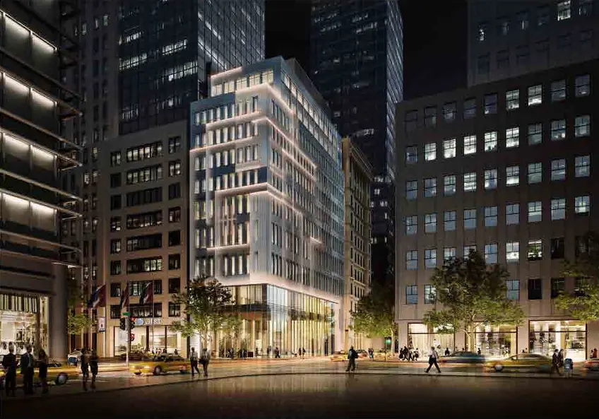 Rendering of 592 Fifth Avenue. Imgae via Crown Retail Services