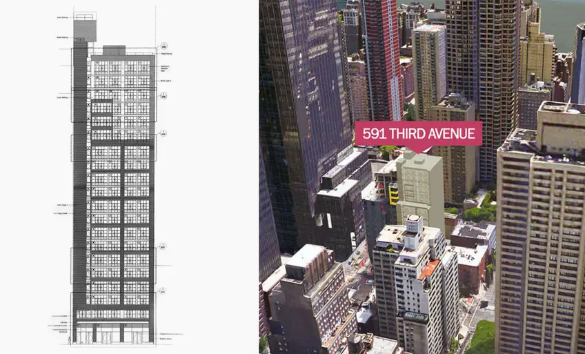 Proposed Building at 591 Third Avenue