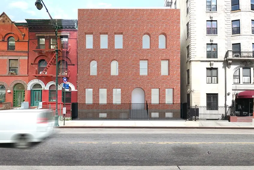 Rendering of 371 Manhattan Avenue, a single family home for artist Ghada Amer (via LL Engineering PC)