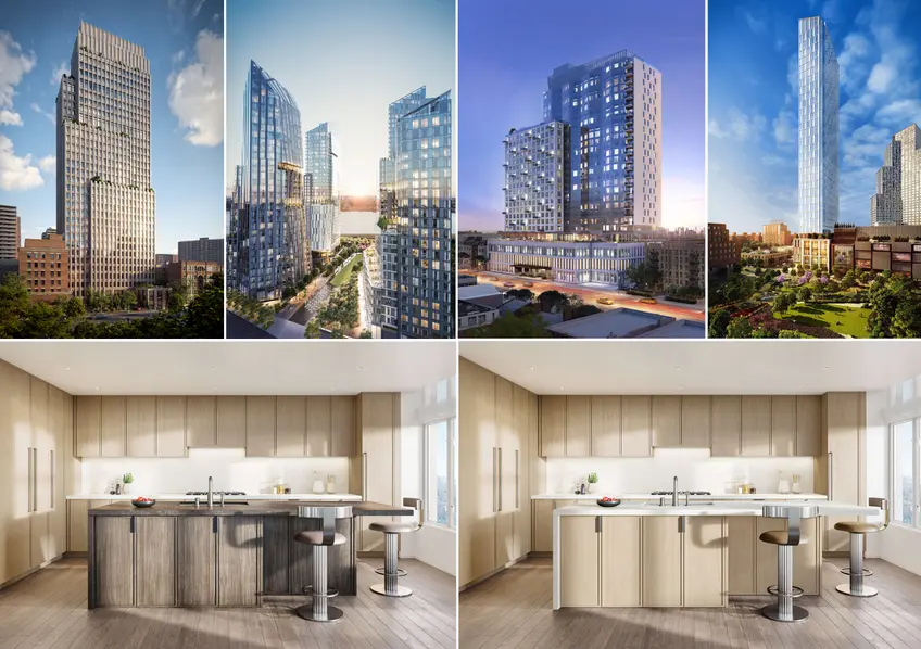 Each of these new rental and condo developments have units that offer varying finishes for buyers to choose from