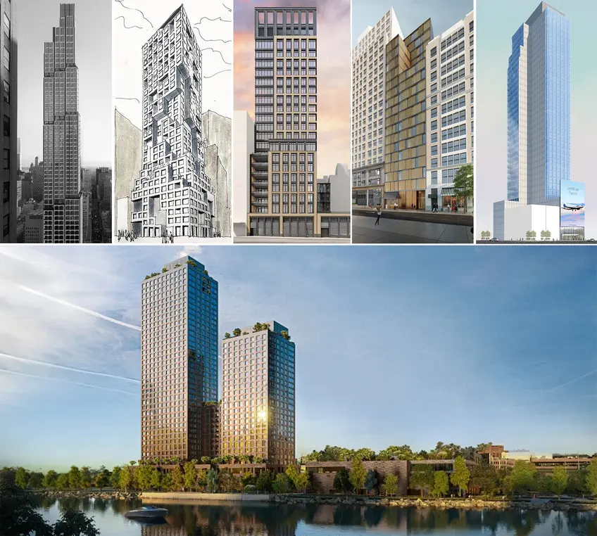 A selection of new buildings planned for New York