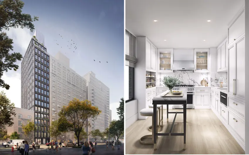 Renderings of 323 East 79th Street via Boomerang Development Group;