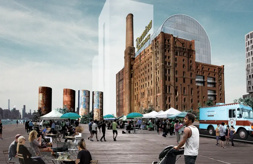 Domino Sugar Refinery rendering via Practice of Architectural Urbanism