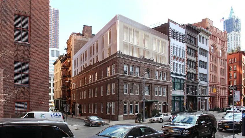 50 Hudson Street rendering, via Jacobson Shinoda