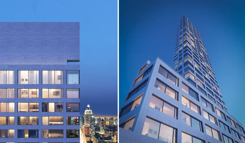 Renderings of 611 West 56th Street, via Noe & Associates with The Boundary