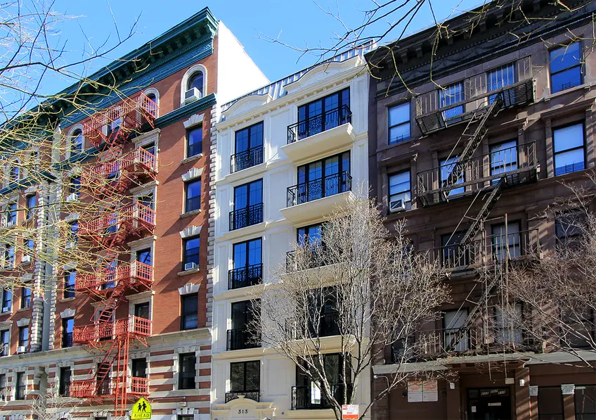 Exterior photo of 313 West 117th Street; CityRealty
