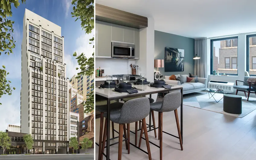 Chelsea 29 has just opened its leasing office (Images via The Marketing Directors / Hill West)