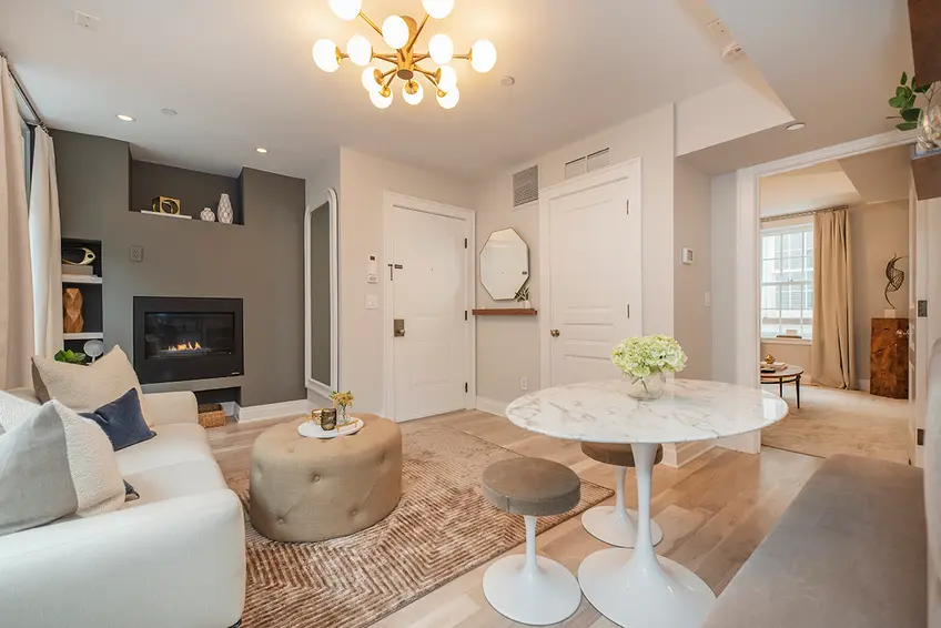 This $1.7M home in the West Village is small but furnished to perfection (All listing photos via Carlton Residential)