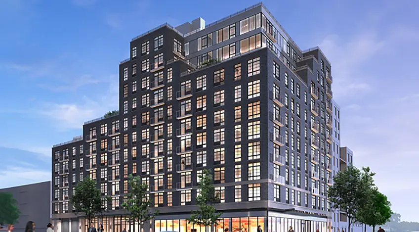 Rendering of the 11-Story, 108-Unit Rental Building at 2211 Third Avenue