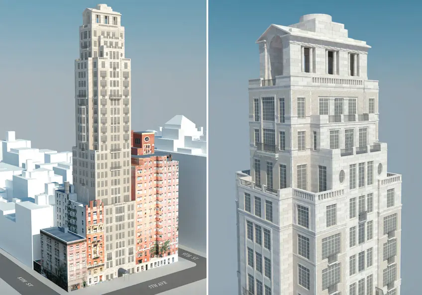 Rendering of 14 Fifth Avenue (Robert A.M. Stern Architects)