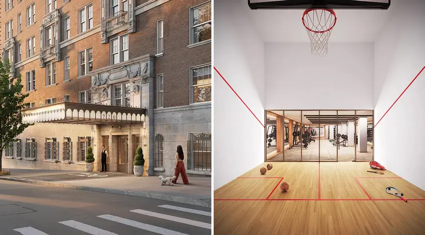 720 West End Avenue, amenity-rich condominium with squash/basketball court (Corcoran Group)