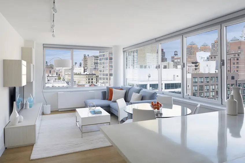 Inside a model unit at boutique residence ELEVENTH AND THIRD at 200 East 11th Street. (Image via eleventhandthird.com)