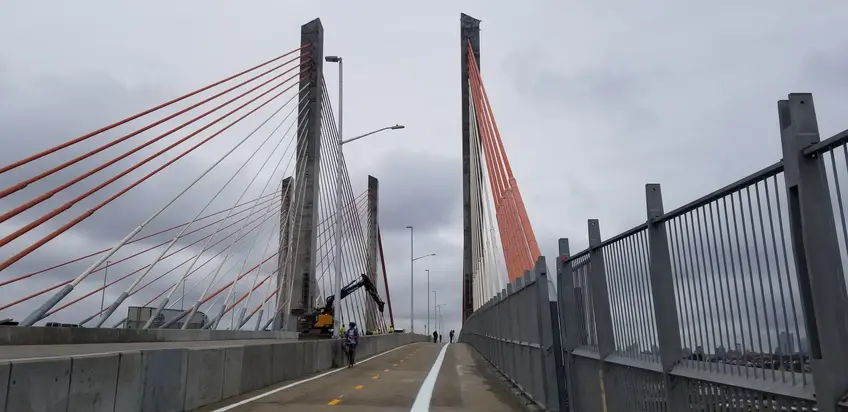 Kosciuszko Bridge, pedestrian, bike path, opening day, Vitali Ogorodnikov