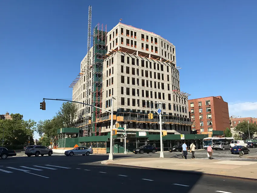 2550 Third Avenue has topped out at 11 stories. Photo by CityRealty