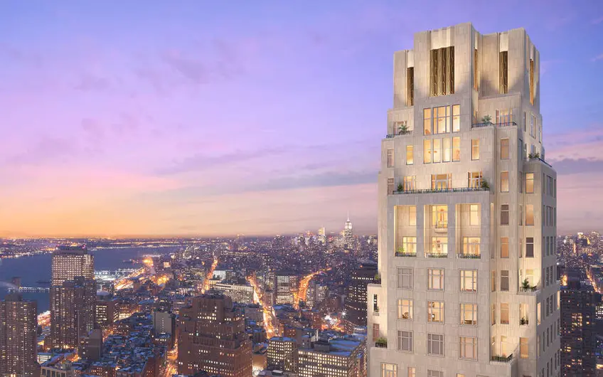 New York City's second Four Seasons Hotel stands inside 30 Park Place in Tribeca.