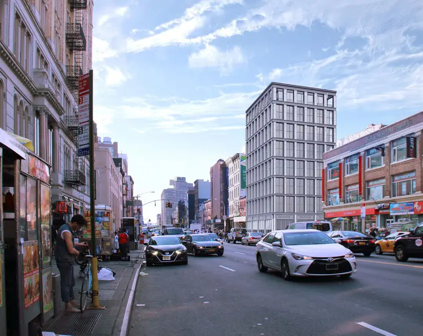 Revised rendering of 419-421 Broadway via Morris Adjmi