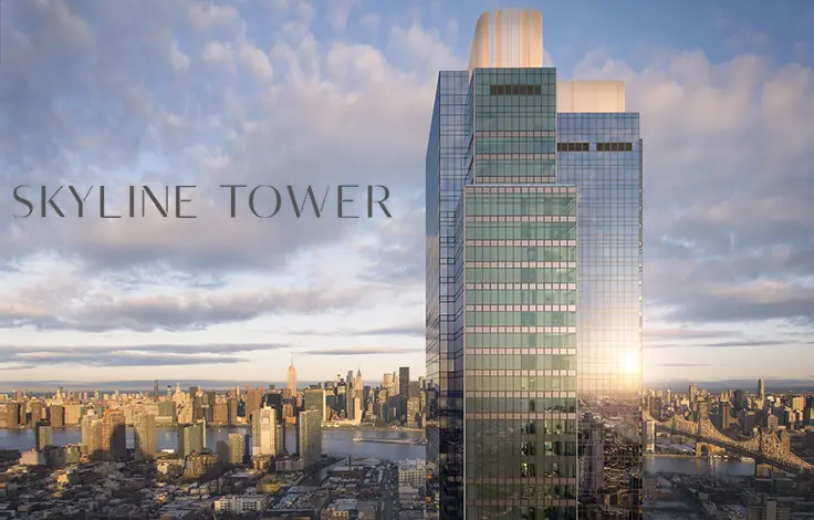 Skyline Tower - View of the Building with Skyline Rendering