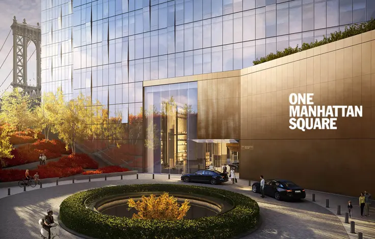 One Manhattan Square - Building - Main Entrance Rendering
