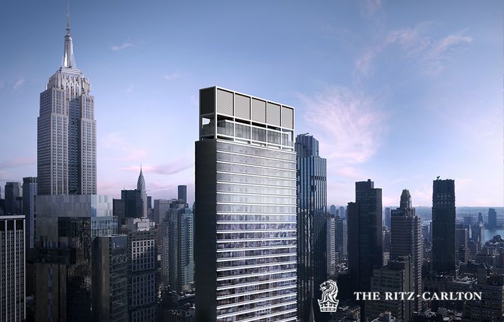 The Ritz-Carlton Residences | Aerial View of Building Facade with ESB in the Background