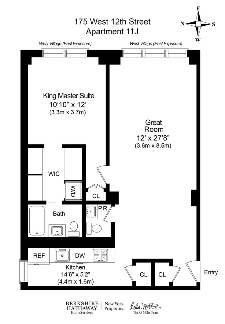 Century Towers 175 West 12th Street Unit 11j 1 Bed Apt For