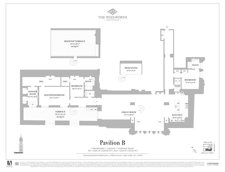 The Woolworth Tower Residences 2 Park Place Unit Pavilionb 3