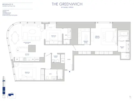 The Greenwich by Rafael Vinoly, 125 Greenwich Street, #25D