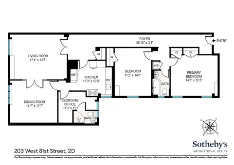 The Barrington, 203 West 81st Street, #2D