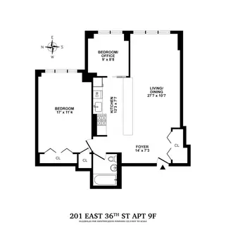 Murray Hill Terrace, 201 East 36th Street, #9F