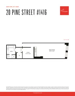 The Collection, 20 Pine Street, #1416