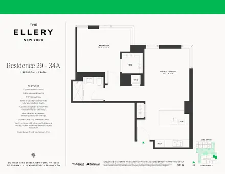 The Ellery, 312 West 43rd Street, #32A