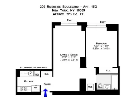 200 Riverside Boulevard, #15G