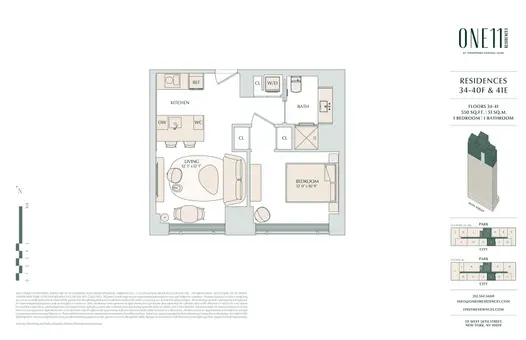 ONE11 Residences, 111 West 56th Street, #36F