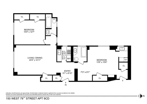 The Dorset, 150 West 79th Street, #9CD