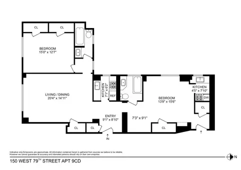 The Dorset, 150 West 79th Street, #9CD