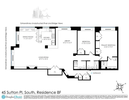 Cannon Point South, 45 Sutton Place South, #8F