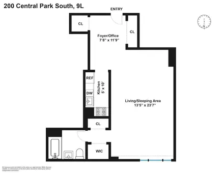 200 Central Park South, #9L