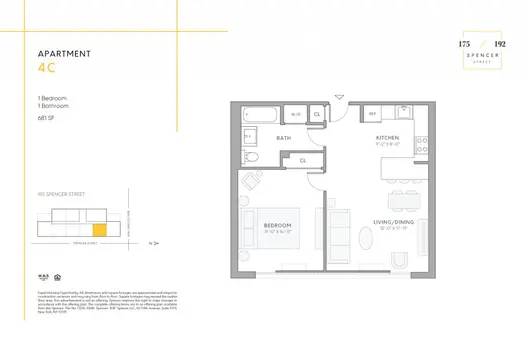 Spencer Street Apartments, 192 Spencer Street, #4C