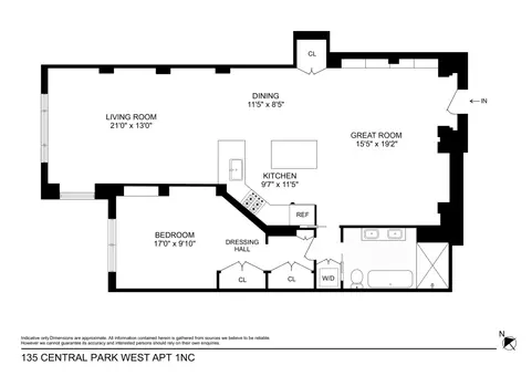 The Langham, 135 Central Park West, #1NC