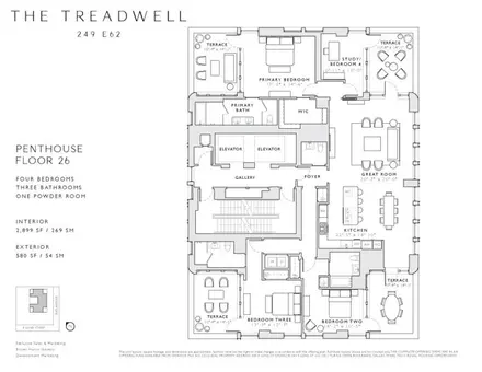 The Treadwell, 249 East 62nd Street, #PH