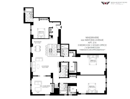 The Windermere, 666 West End Avenue, #21X