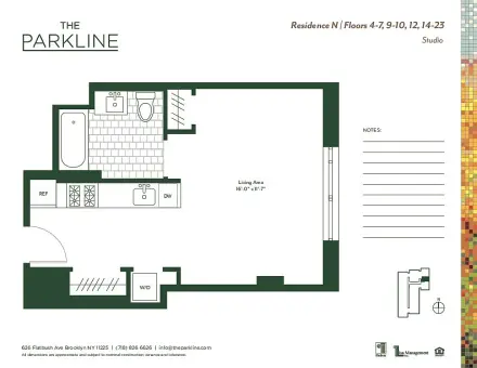 The Parkline, 626 Flatbush Avenue, #15N