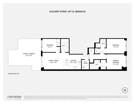 The Eldertree, 68 Eldert Street, #2L