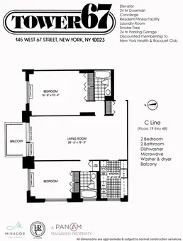 Tower 67, 145 West 67th Street, #22C