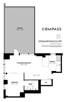 Tracy Towers, 245 East 24th Street, #2L